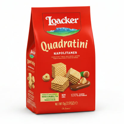 Loacker Quadratini Nocciola Wafer Chocolate