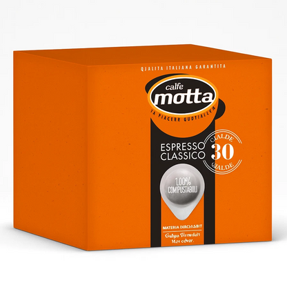 Motta Espresso Classico Caffè Cialde Compostabili ESE 44 mm - Confezione da 30 Cialde