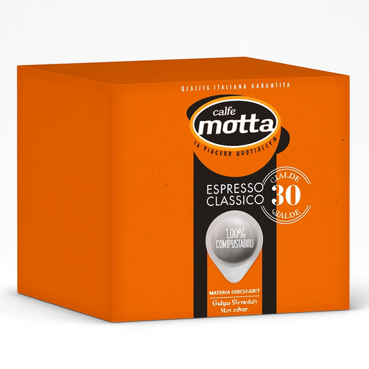 Motta Espresso Classico Caffè Cialde Compostabili ESE 44 mm - Confezione da 30 Cialde