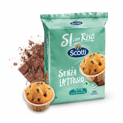 Scotti Muffin Senza Lattosio Snack Cioccolato