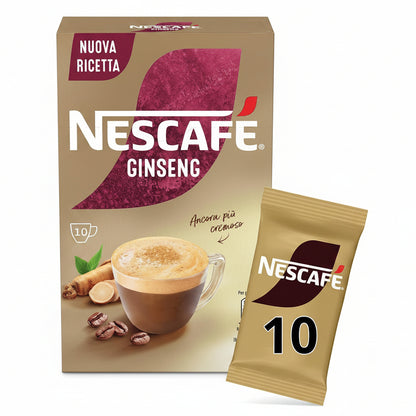 Nescafé Ginseng Solubile - Confezione da 10 Buste Monodose