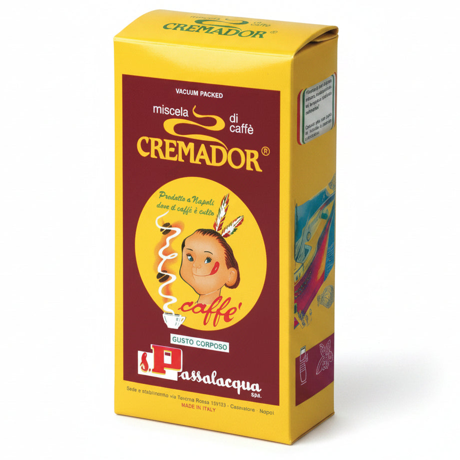Passalacqua Cremador Caffè Macinato - Confezione Sottovuoto da 250g (Gusto Corposo)
