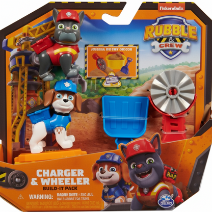 Rubble & Crew Charger & Wheeler Build-It Pack - Set Personaggi e Accessori Spin Master
