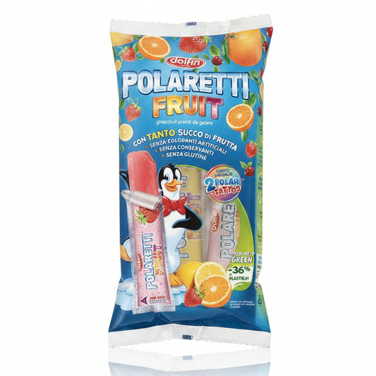 Polaretti Ghiaccioli Frutta 10 pz Senza Glutine Dolfin Fruit