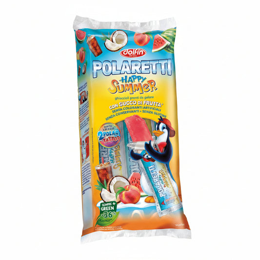 Polaretti Ghiaccioli Frutta Happy Summer 10 pz Senza Glutine Dolfin