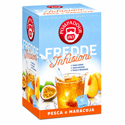 Pompadour Fredde Infusioni Pesca e Maracuja - Per Infuso Freddo Aromatizzato