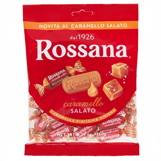Caramelle Rossana Caramello Salato - Busta Caramelle Finissima Ripiena 150g