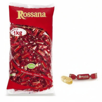 Caramelle Rossana Originale Fida - Busta Scorta 1 Kg Caramelle Ripiene Senza Glutine