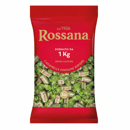 Caramelle Rossana al Pistacchio Fida - Busta Scorta 1 Kg Caramelle Finissime Ripiene