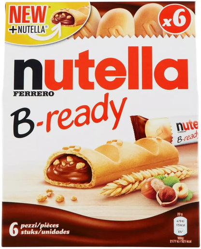 Nutella B-ready Ferrero - Confezione Scorta 6 Pezzi