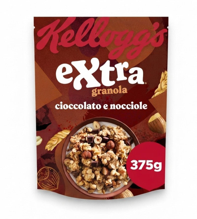 Kellogg’s Extra Granola Cioccolato e Nocciole - Cereali Croccanti con Cioccolato
