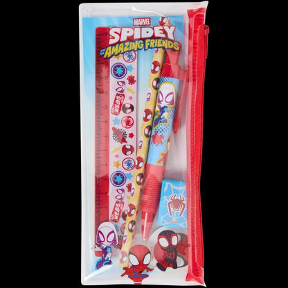 Spidey and His Amazing Friends - Set Cancelleria in Astuccio con Accessori a Tema Marvel