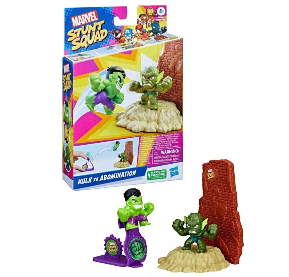 AVENGERS HULK Stunt Squade Marvel Buoni contro Cattivi Hasbro HULK ABOMINATION