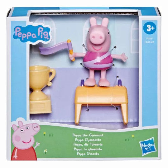 PEPPA PIG Gimnasta Action Figure Personaggio Palestra 3 pezzi Originali Hasbro