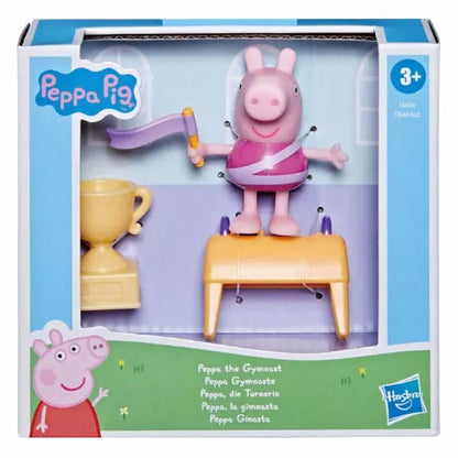 PEPPA PIG Gimnasta Action Figure Personaggio Palestra 3 pezzi Originali Hasbro