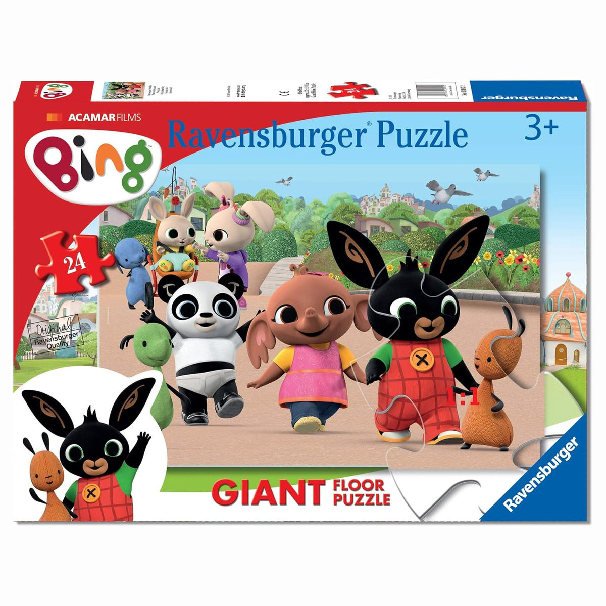 Puzzle BING 24 pezzi Sula Flop Pando pezzi grandi 70x50 Gioco Ravensburger