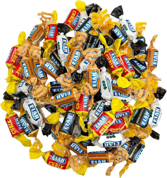 Caramelle Elah Cubix Assortite 1 kg - Caramelle Dure Sfuse Incartate Singolarmente