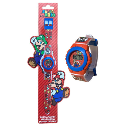 Super Mario - Orologio Digitale per Bambini con Cinturino Decorato