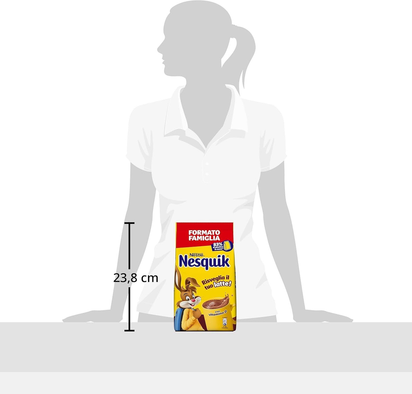 Nestlé Nesquik Solubile in Polvere per Latte - Formato 800 gr per Famiglia