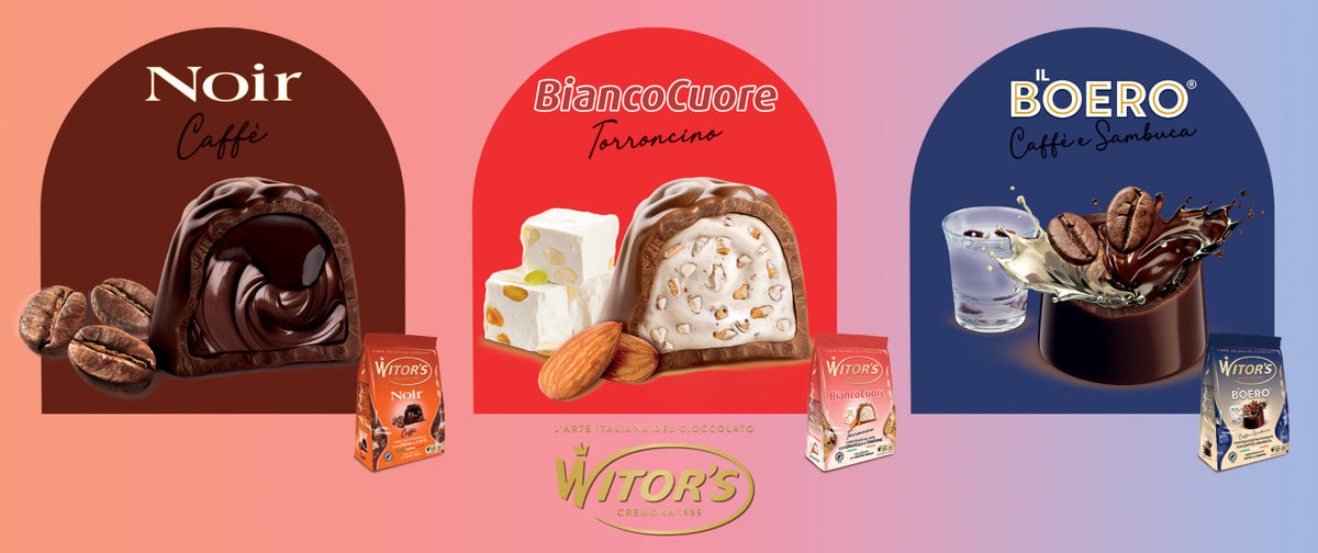 Witor's Il Boero Caffè e Sambuca - Cioccolatini Extra Fondenti Multipack da 3 pz