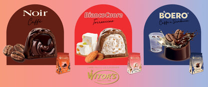 Witor's Il Boero Caffè e Sambuca - Cioccolatini Extra Fondenti Multipack da 3 pz