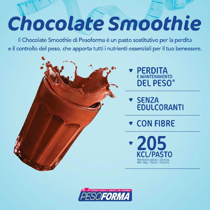 Pesoforma Choco Smoothie - Pasto Sostitutivo in Polvere al Cioccolato (16 Pasti)