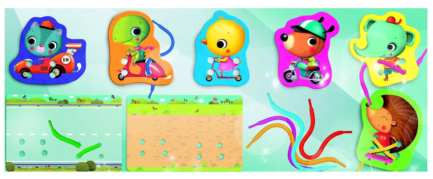 Carotina Baby Lisciani - Lacing Game Gioco di Infilatura per Prima Infanzia
