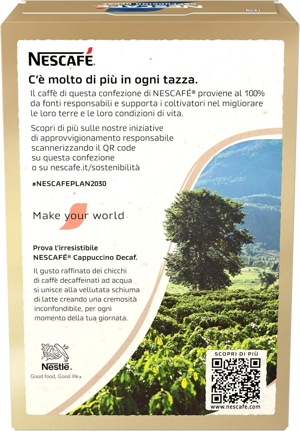 Nescafé Cappuccino Solubile - Confezione da 10 Buste Monodose