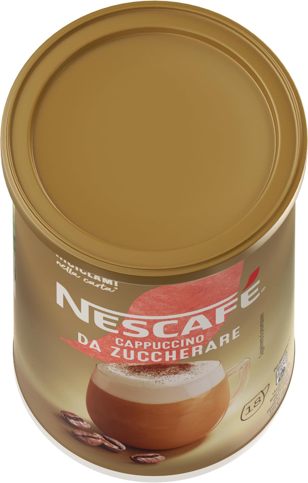 Nescafé Cappuccino Da Zuccherare Solubile in Barattolo - 18 Tazze