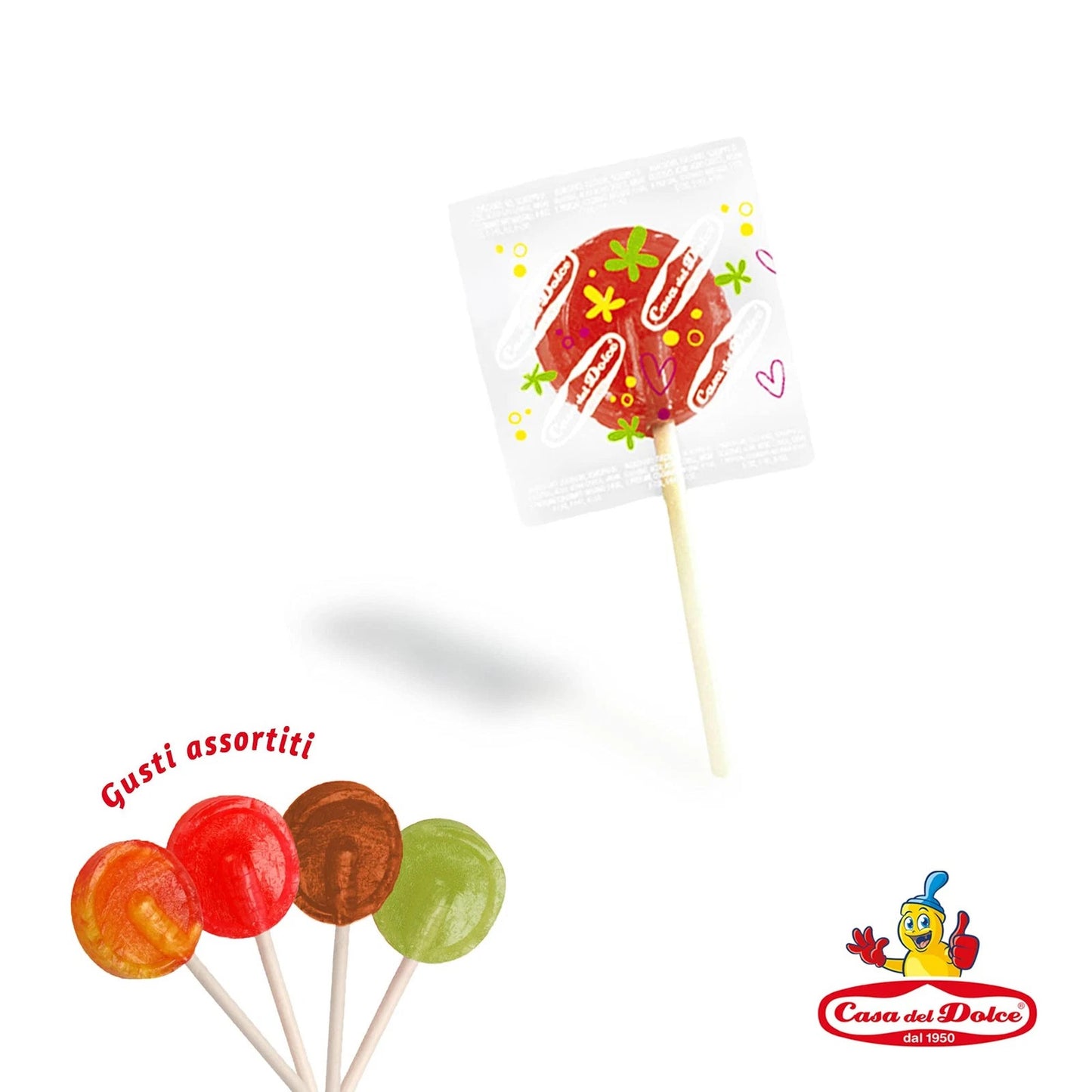 Magic Lollies Lecca Lecca - Box Espositore con 200 Lecca Lecca Assortiti Senza Glutine
