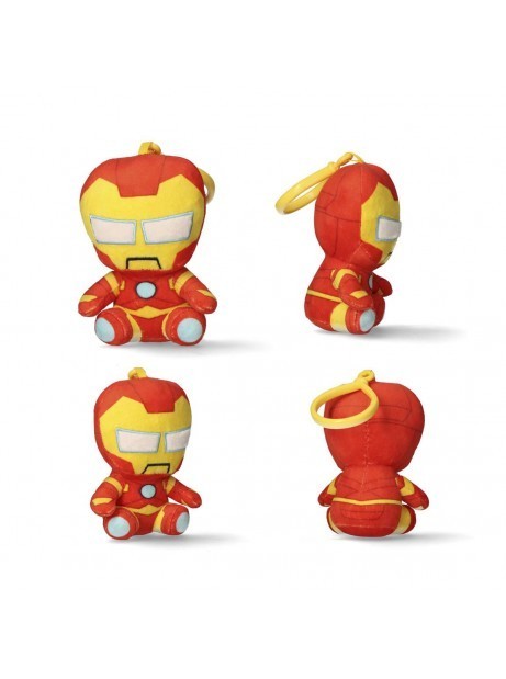 Peluche Marvel Avengers Iron Man - Mini Peluche Portachiavi da Collezione