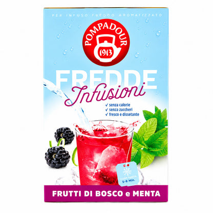 Pompadour Fredde Infusioni Frutti di Bosco e Menta - Per Infuso Freddo Aromatizzato
