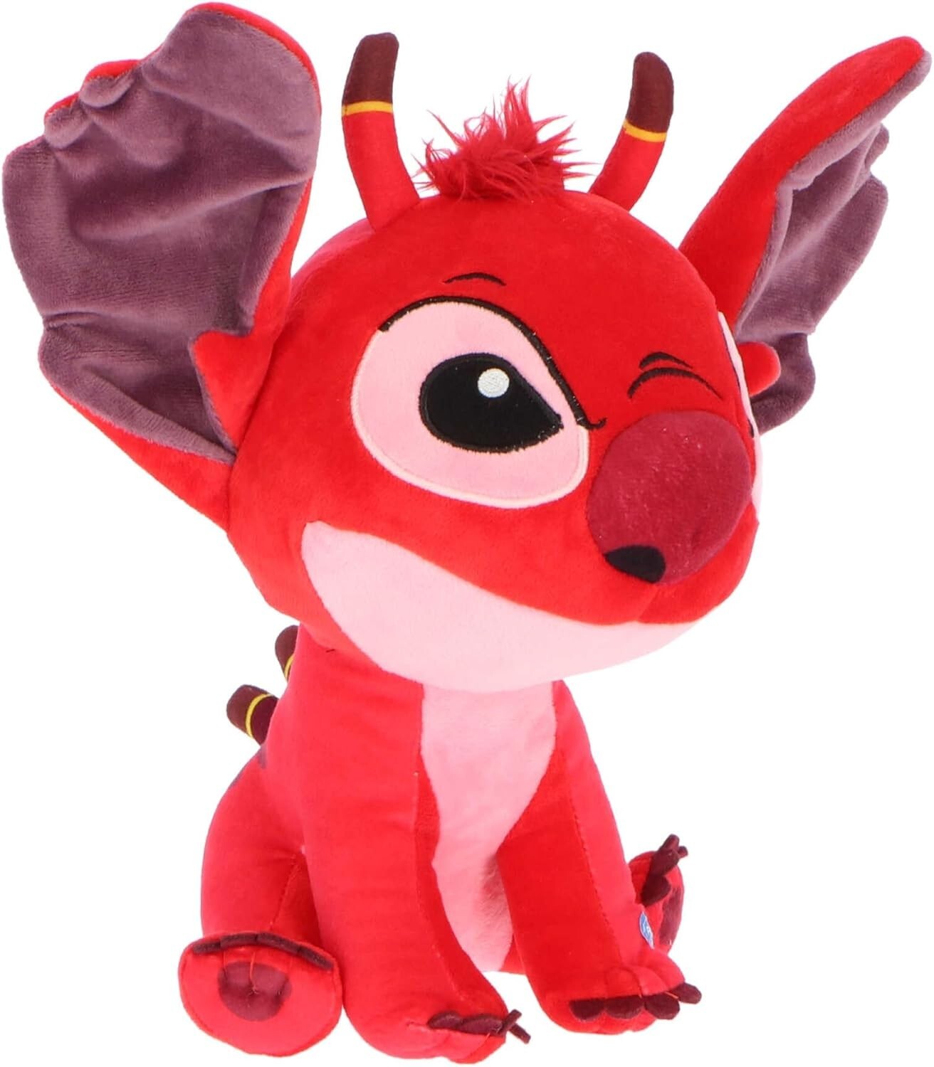 STITCH Rosso Peluche Disney 23 cm Morbido Classics Originale Sambro Bambini Lilo
