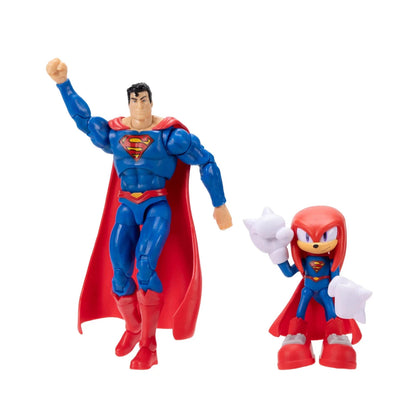 Sonic The Hedgehog Crossover x DC Action Figure Set - Superman & Knuckles (Jakks Pacific)