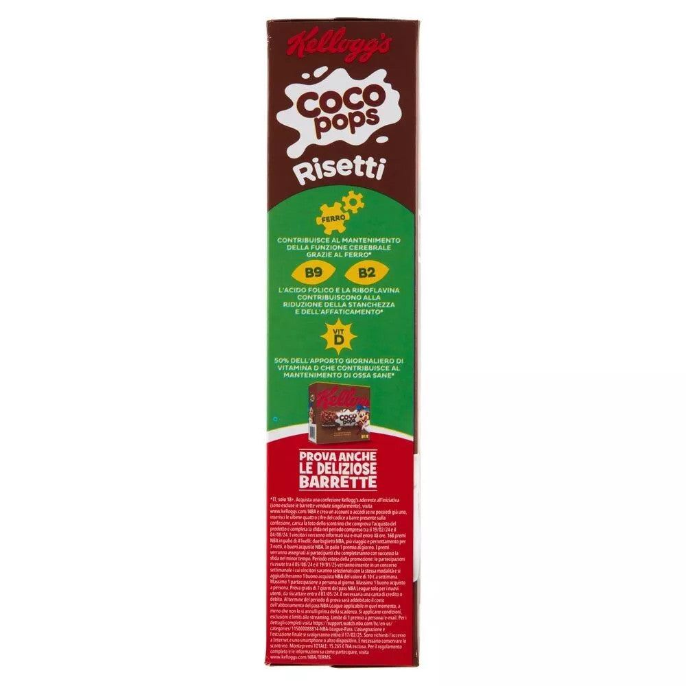 Kellogg's Coco Pops Risetti - Cereali al Cacao in Confezione da Colazione