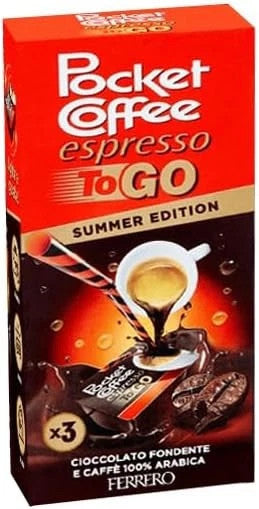 FERRERO POCKET ESPESSO 3 confezioni da 3 pezzi Cioccolato Caffè Espresso