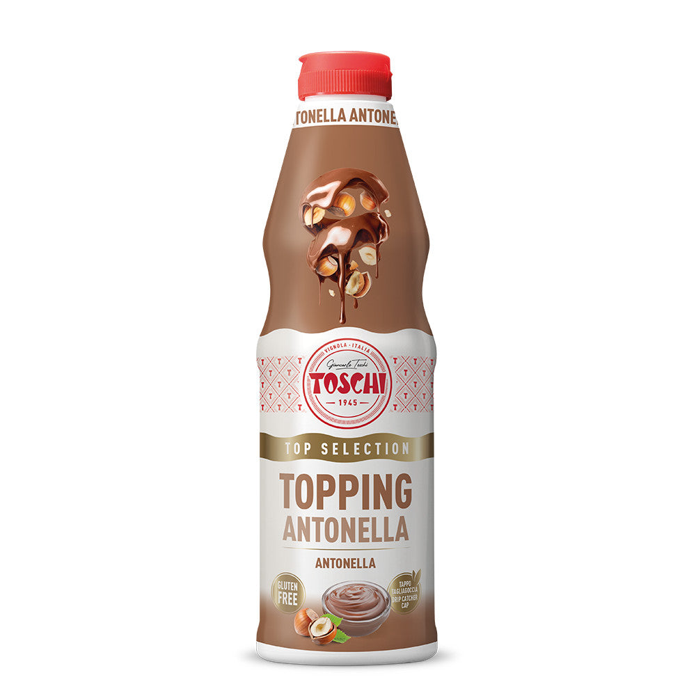 Toschi - Topping 1 kg Top Selection Antonella (Crema Nocciola) in Flacone Antigoccia