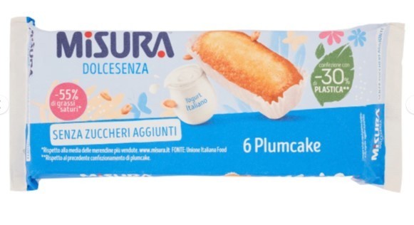 Misura Plum Cake Yogurt Senza Zuccheri