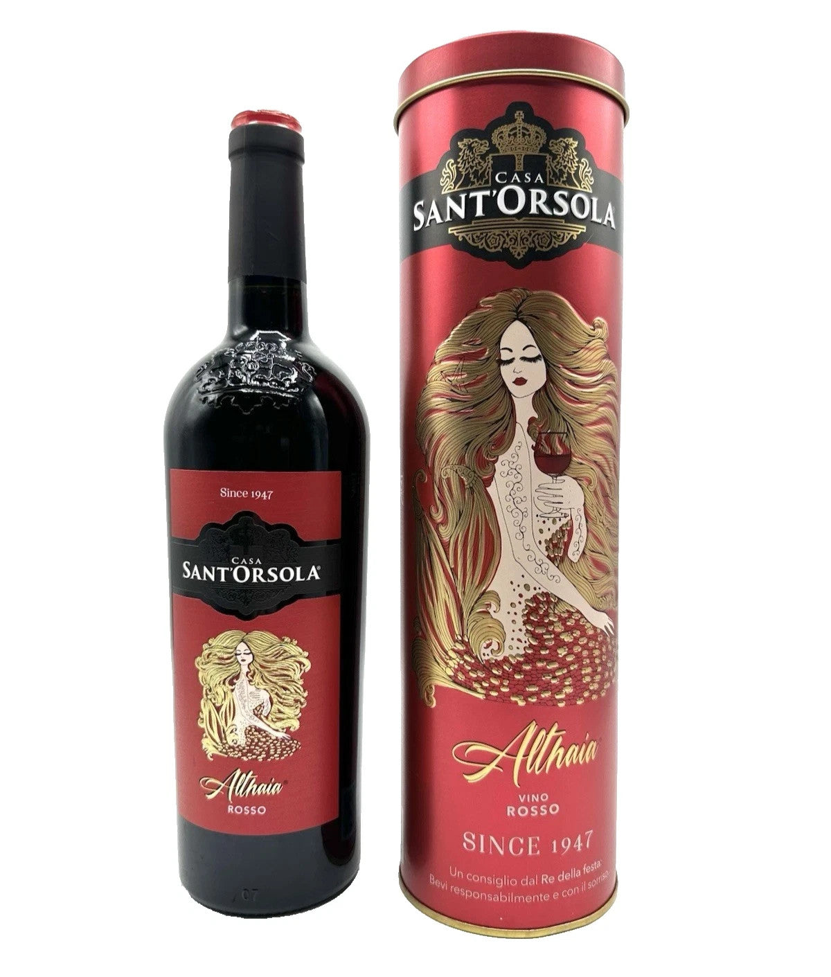Vino Bianco e Rosso Cofanetto Sant'Orsola Idea Regalo Althaia