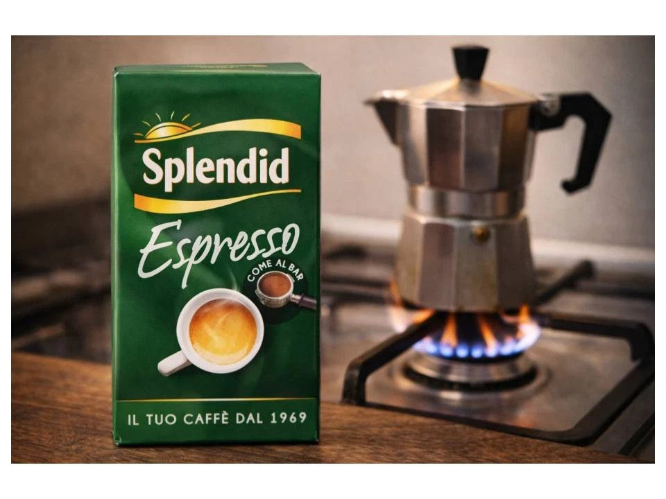 Splendid Espresso Caffè Come al Bar Macinato - Confezione Sottovuoto da 250g