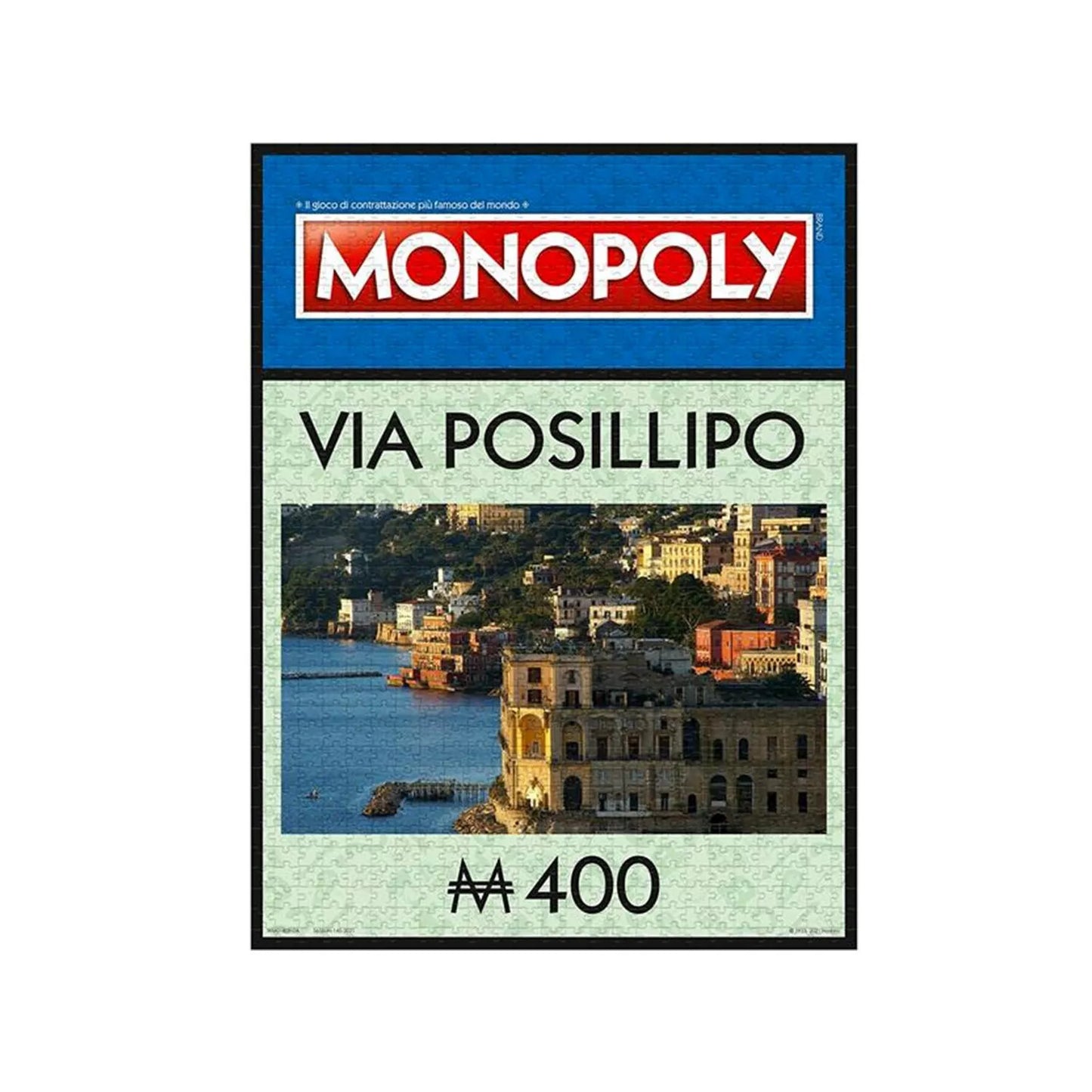 Puzzle 1000 Pezzi Monopoly Edizione Via Posillipo - 50x66.5 cm