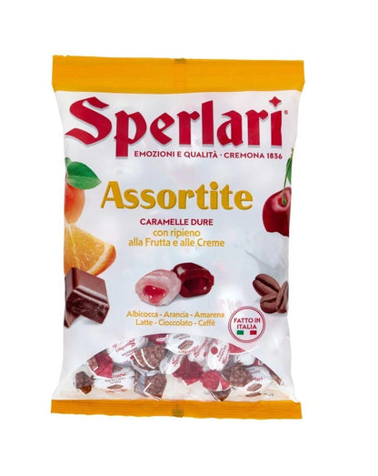 Caramelle Assortite Sperlari 420 gr - Caramelle Dure con Ripieno alla Frutta