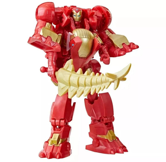 Iron Man Marvel Mech Strike Mechasaurs - Iron Man & Iron Stomper Action Figure Set Hasbro