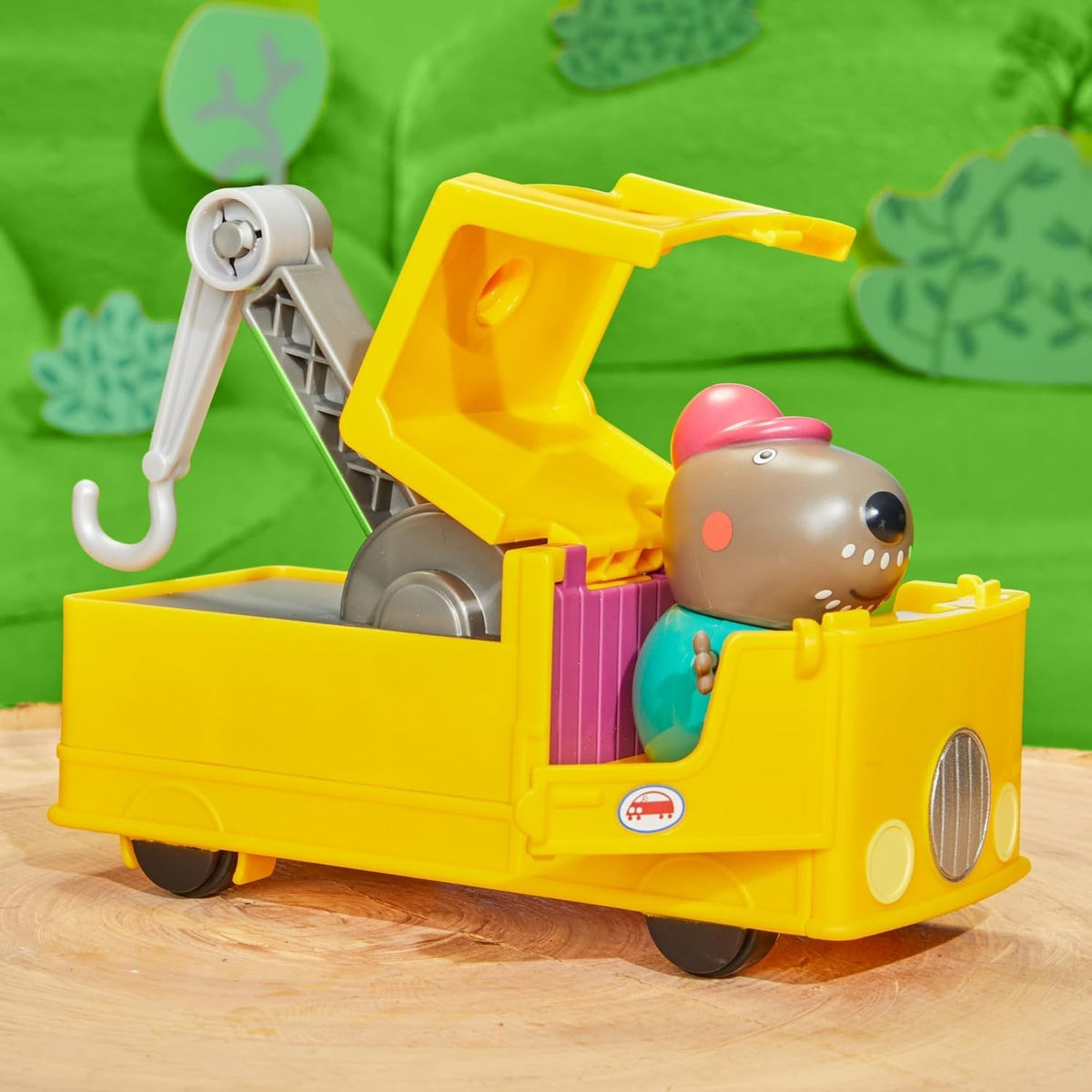 Peppa Pig - Il Carro Attrezzi di Nonno Cane con Personaggio Gru Girevole Hasbro