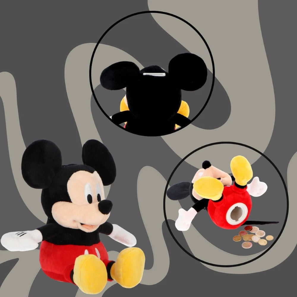 Disney Topolino Peluche Salvadanaio 20 cm - Giocattolo Ufficiale