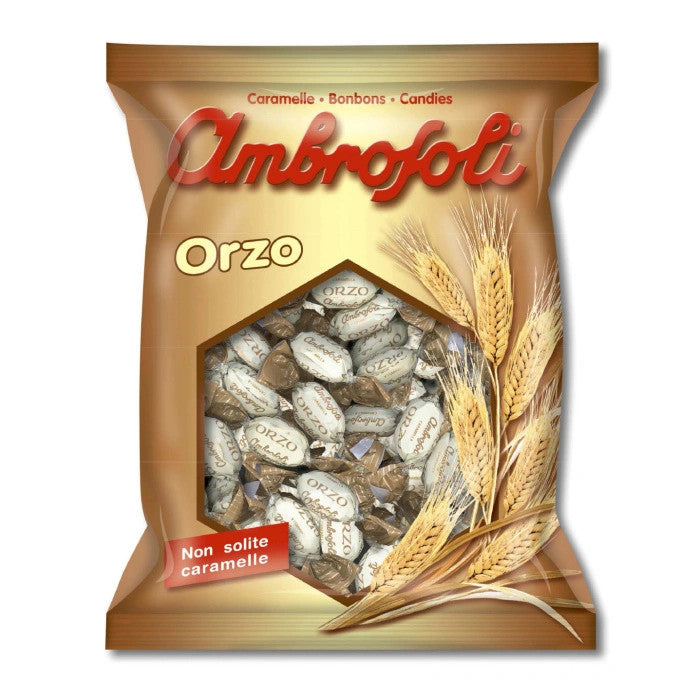 Ambrosoli Caramelle Orzo - Caramelle al Gusto Orzo Incartate Singolarmente