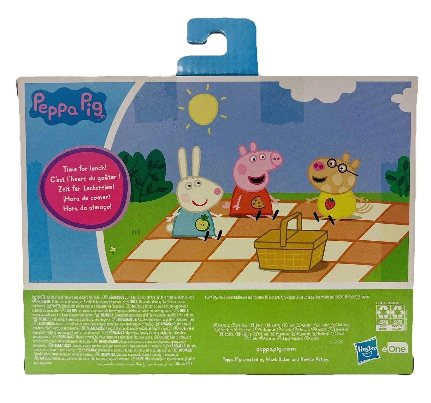 Peppa Pig Peppa's Picnic Fun Set Personaggi con Accessorio - Hasbro