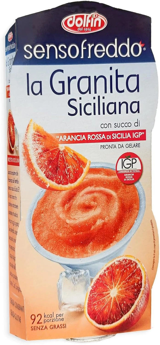 Granita Arancia Rossa Dolfin 3 confezioni Siciliana Senza Glutine 6 Granite