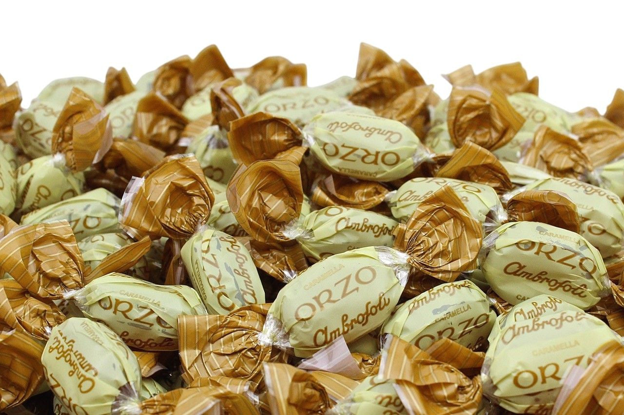 Ambrosoli Caramelle Orzo - Caramelle al Gusto Orzo Incartate Singolarmente