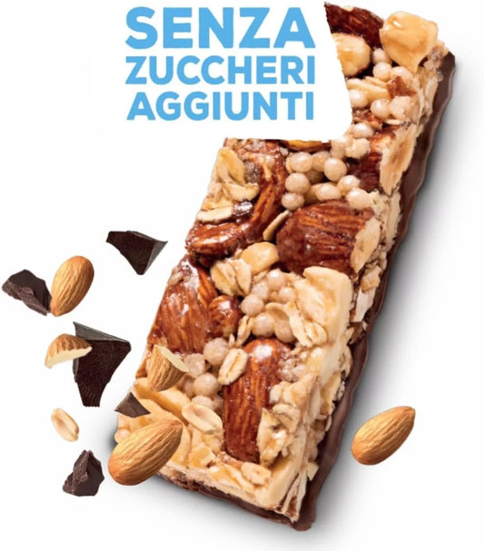 Misura Barrette Frutta Secca Cioccolato Fondente 4x30gr Senza Glutine e Zuccheri